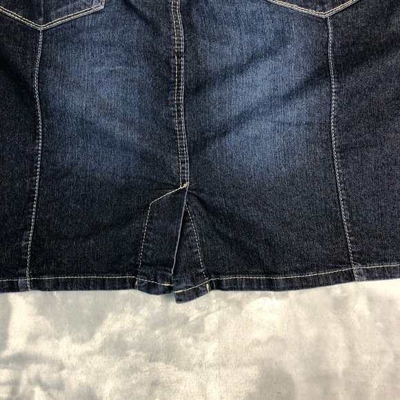 Baccini Women's Plus Size Knee High Denim Skirt Size 22W - Picture 6 of 10
